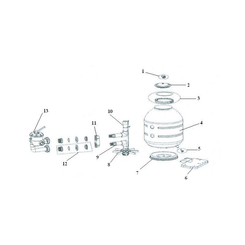 Platine de filtration - Filtre Side Soufflé
