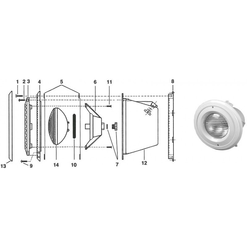 Projecteur Eurolite 300W