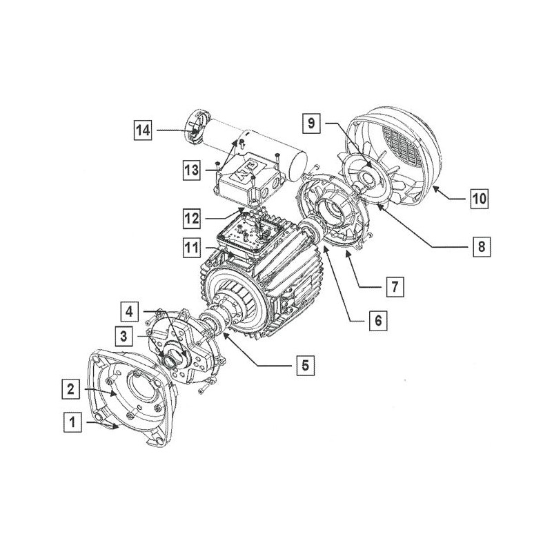 Moteur de pompe Sta-Rite ATB (ancien modèle)