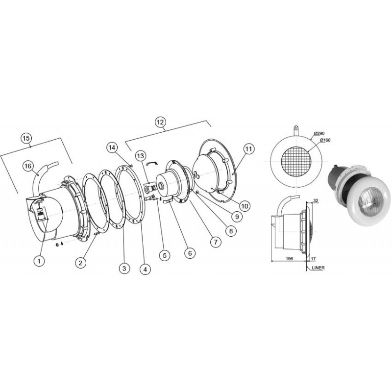 Projecteur Elegance 300W