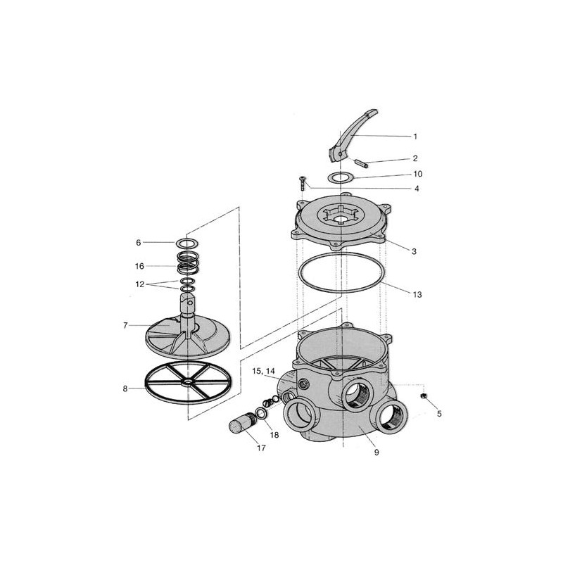 Vanne Multivoies 1''1-2 ou 2''