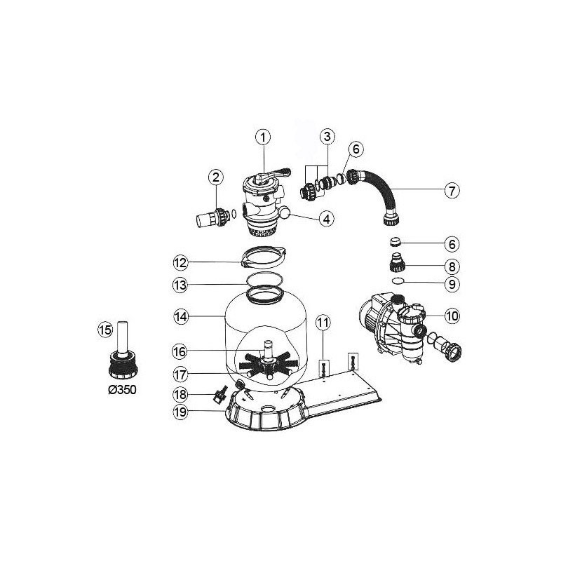 Platine de filtration VIPool
