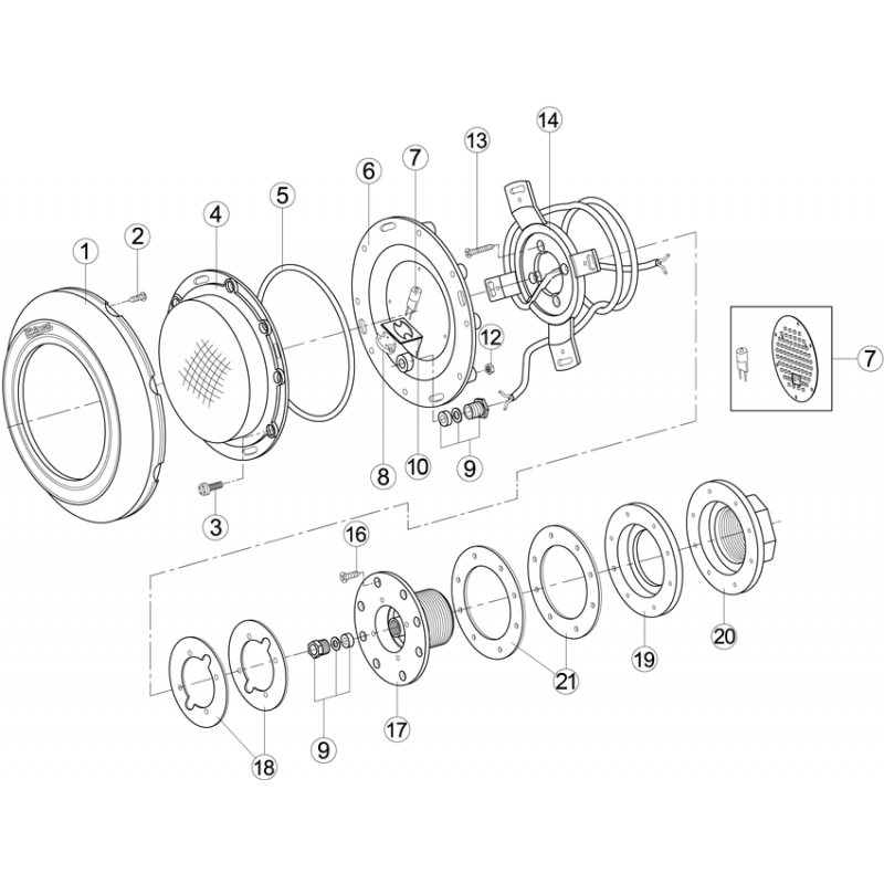 Projecteur Extra Plat 100W