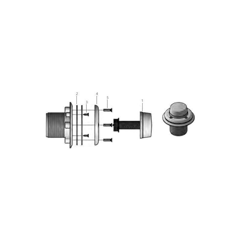 Bouton pneumatique pour refoulement