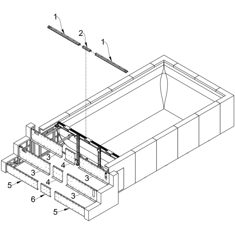 Structure piscine YACHT 3m